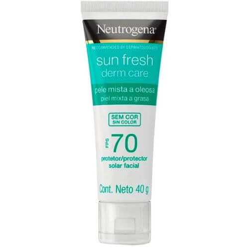 Protetor Solar Facial Para Pele Oleosa Sun Fresh Derm Care FPS 70 - Neutrogena