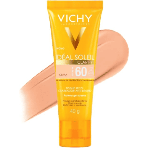 Protetor Solar Clareador De Melasma Idéal Soleil Clarify FPS 60 - Vichy