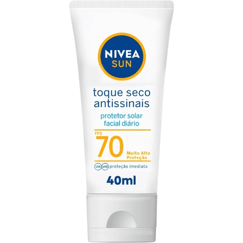 Protetor Solar Sequinho Para o Rosto Nivea Sun Antissinais FPS 70 - Nivea