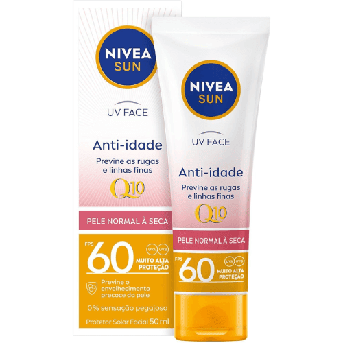 Protetor Solar UV Face Q10 Anti-Idade FPS 60 - NIVEA SUN