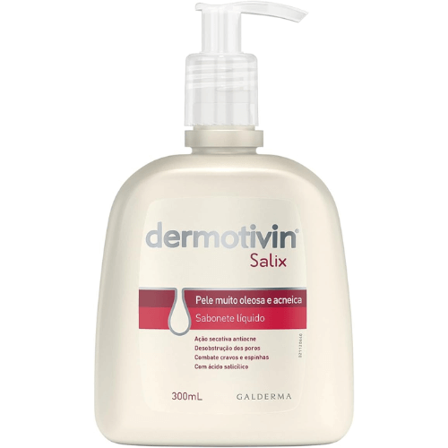 Sabonete Líquido Facial Para Acne Salix - Dermotivin