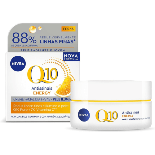 Creme Facial Antissinais Q10 Energy Dia FPS 15 - Nivea