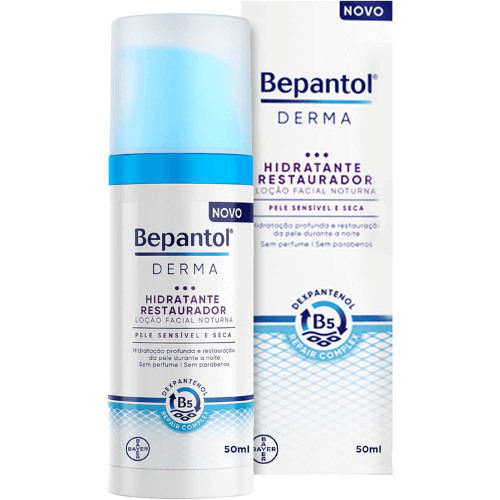 Hidratante Facial Noturno Restaurador - Bepantol Derma