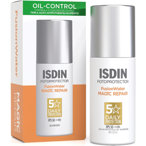 Protetor Solar Facial Anti-Idade Fusion Water Magic Repair FPS 50 - ISDIN